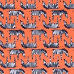 Load image into Gallery viewer, Zig Zag Zebra in Orange